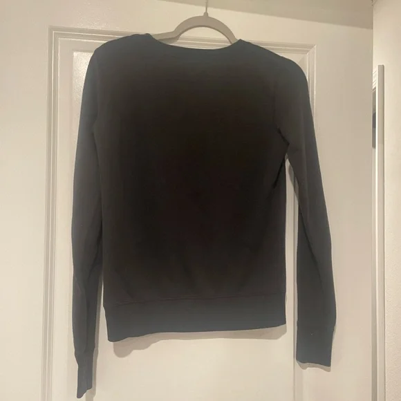 Victoria's Secret Black Sweatshirt with Pink Accents - Picture 3 of 3